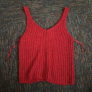 Red Knit Tank